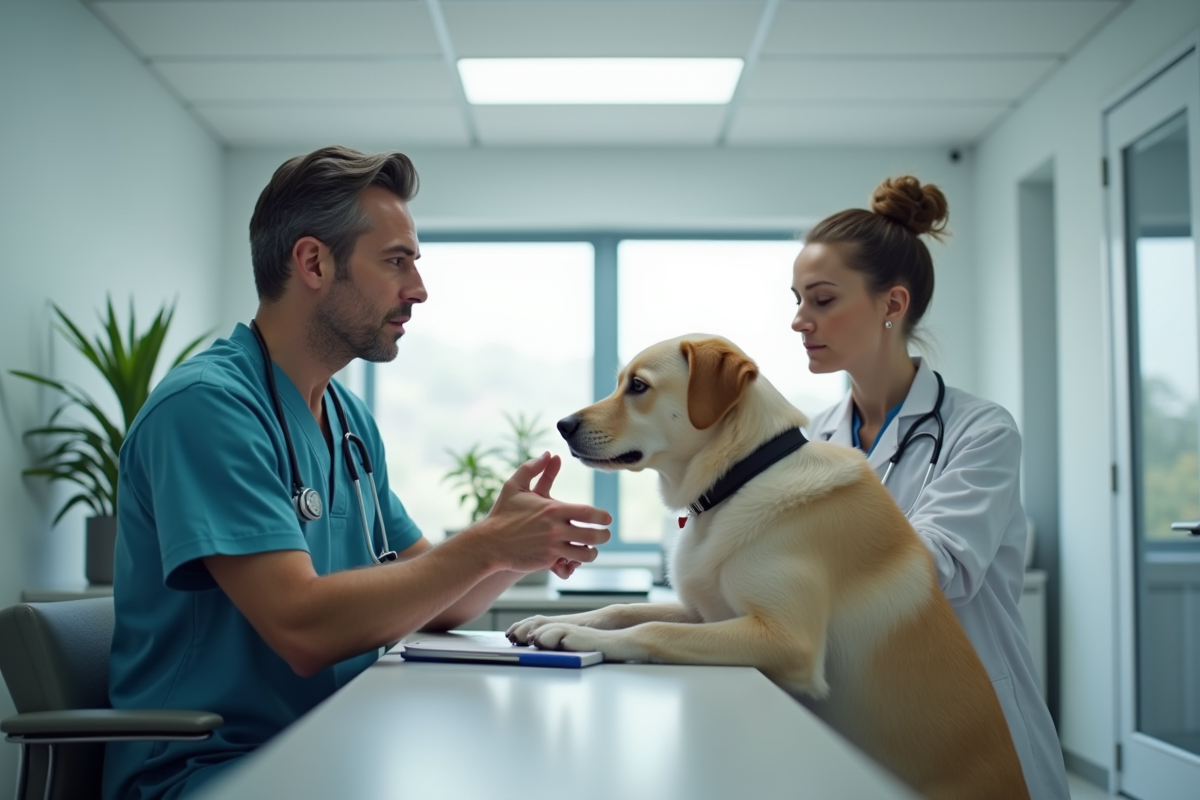 chien blessé